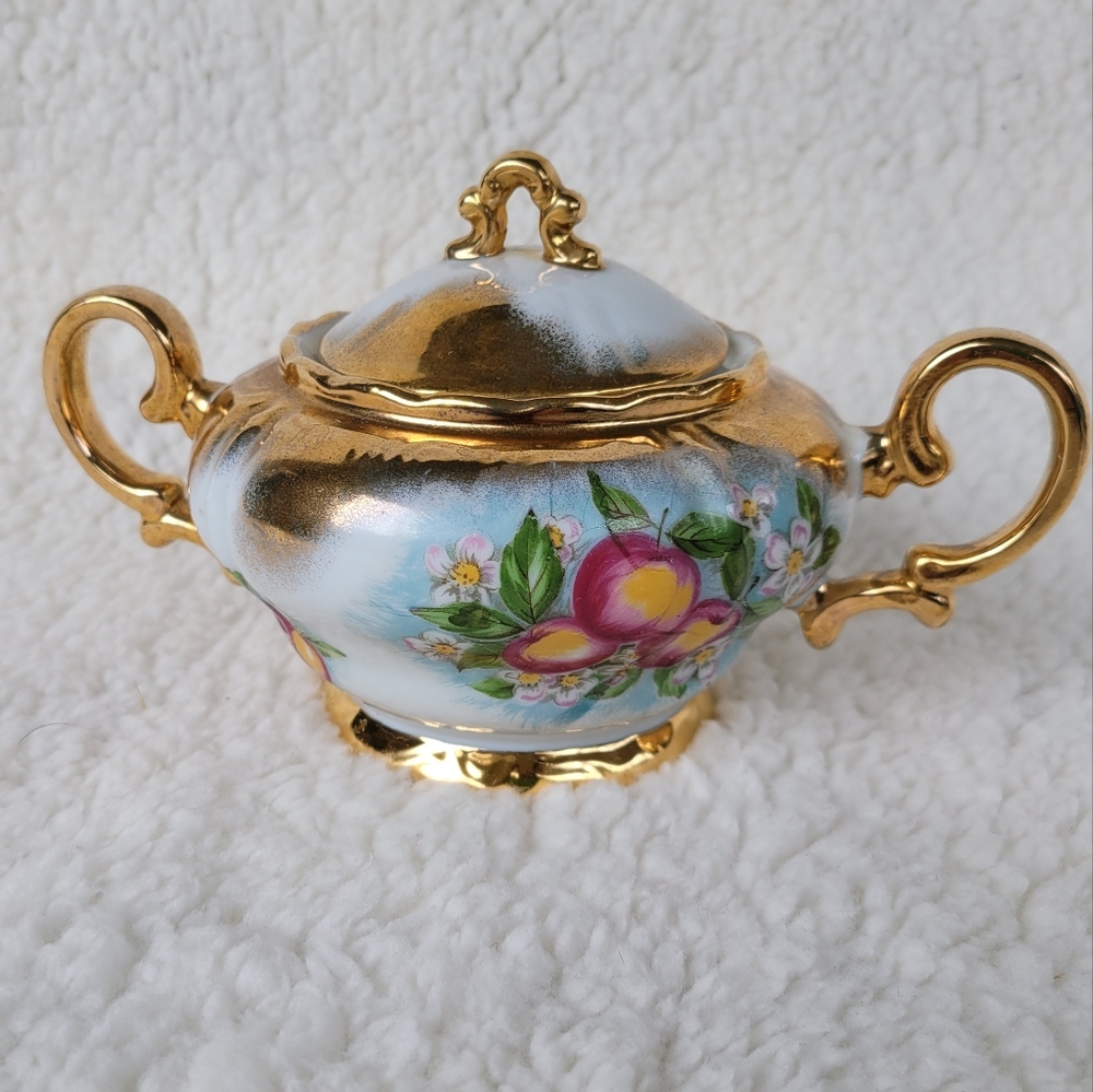 Royal Crown China APPLE BLOSSOM SUGAR BOWL 2916
